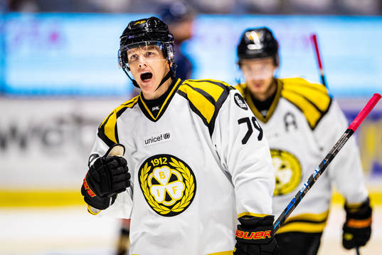 Brynäs Daniel Mannberg jublar