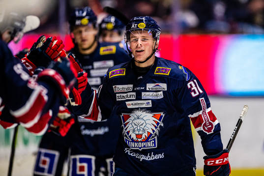 Linköpings Olle Lycksell jublar