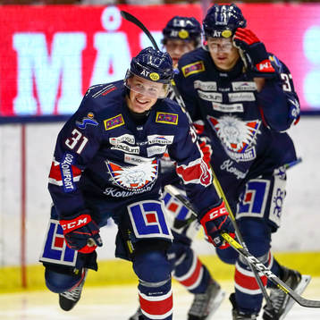 Linköpings Olle Lycksell jublar