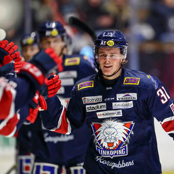 Linköpings Olle Lycksell jublar