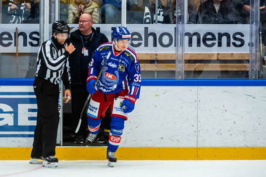 Oskarshamns Filiph Engsund fick matchstraff