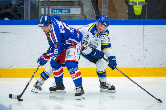 Oskarshamns Jesper Dahlroth och Leksands David Rundqvist