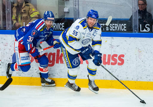 Oskarshamns Markus Modigs och Leksands Jonas Ahnelöv