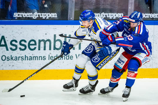 Leksands Daniel Gunnarsson och Oskarshamns Tobias Lindberg