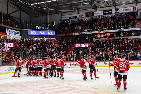 Örebros spelare jublar