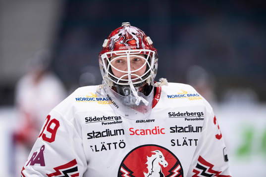 Vita Hästens målvakt Viktor Kokman