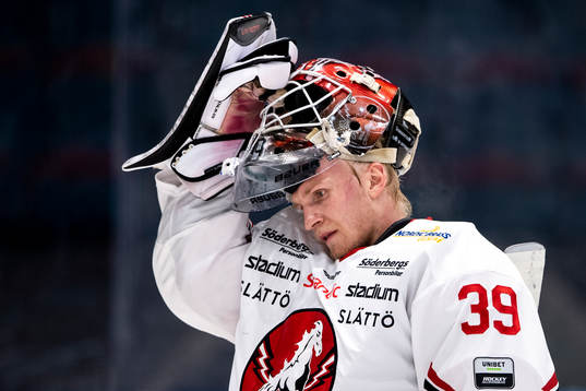 Vita Hästens målvakt Viktor Kokman