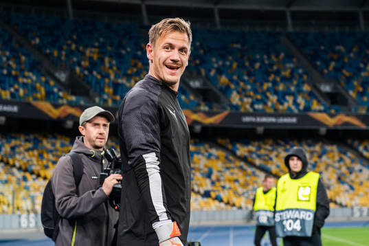 Goalkeeper Johan Dahlin of Malmö FF