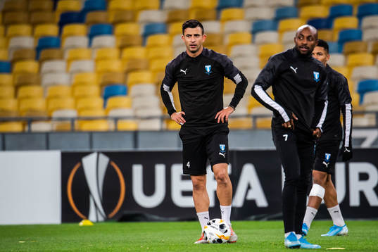 Behrang Safari and Fouad Bachirou of Malmö FF