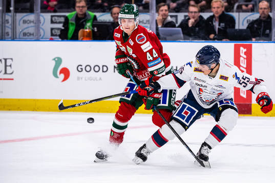 Frölundas Jacob Peterson och Linköpings Max Lindroth