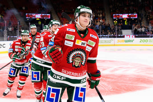 Frölundas Jacob Peterson jublar