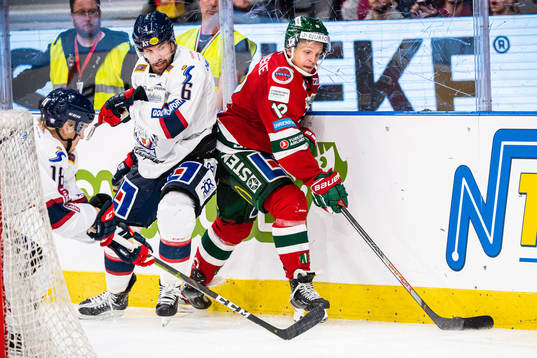 Linköpings Jonas Holös och Frölundas Max Friberg