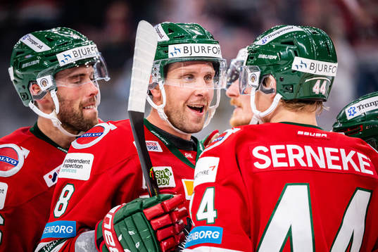 Frölundas Viktor Ekbom jublar