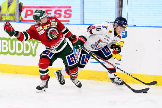 Frölundas Ryan Lasch och Linköpings Axel Ottosson
