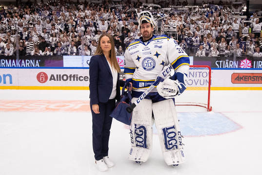 Leksands målvakt Axel Brage utsedd till matchens lirare