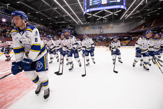 Leksands spelarna jublar