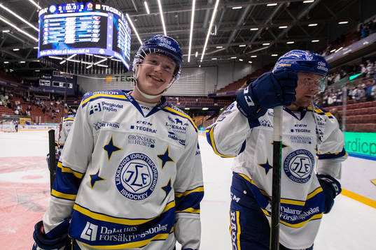 Leksands Lucas Nordsäter  jublar