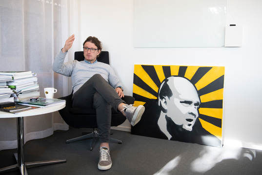 Elfsborg klubbchef Stefan Andreasson på sitt kontor
