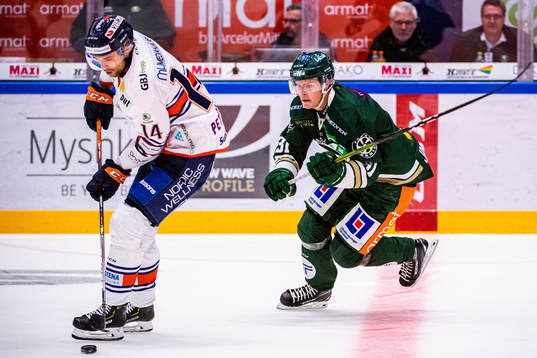 Växjös Emil Pettersson och Färjestads Carl Jakobsson
