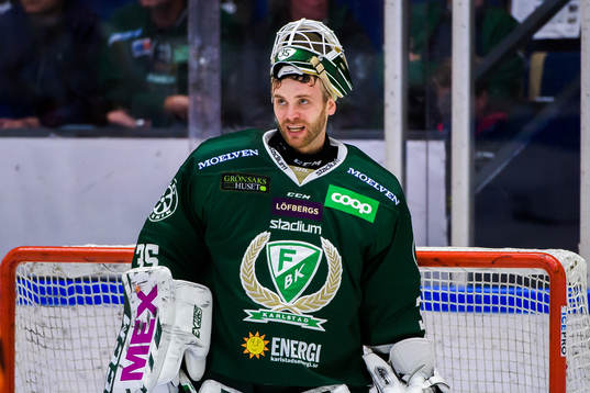 Färjestads målvakt Markus Svensson