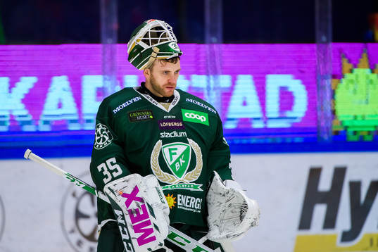 Färjestads målvakt Markus Svensson