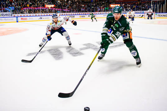 Växjös Brendan Shinniminoch Färjestads Sebastian Erixon