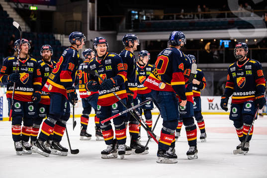 Djurgårdens spelare jublar