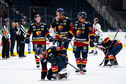 Djurgårdens spelar jublar