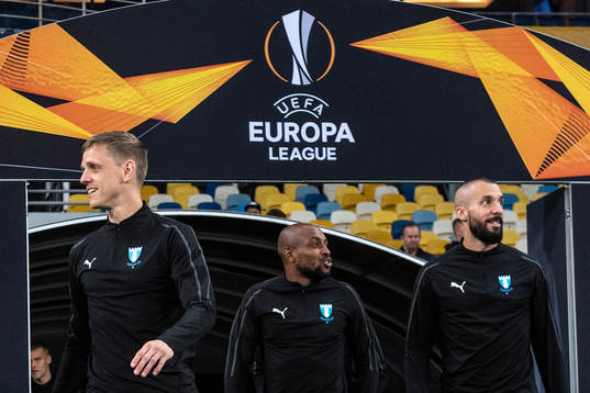 Sören Rieks, Fouad Bachirou and Guillermo Molins of Malmö