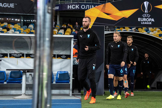 Jo Inge Berget, Oscar Lewicki and Rasmus Bengtsson  of