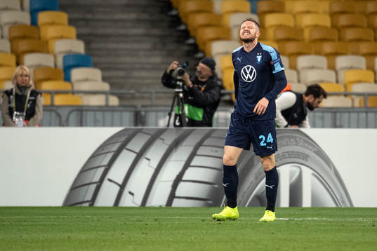 Lasse Nielsen of Malmö FF is hurt