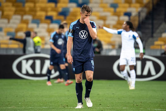 Markus Rosenberg of Malmö FF looks dejected
