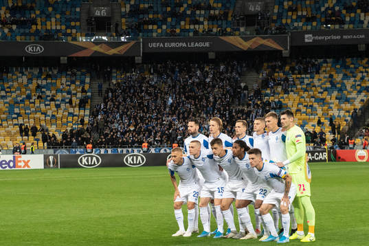 The starting eleven of Dinamo Kiev