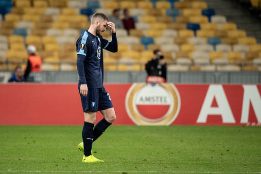 Marcus Antonsson of Malmö FF looks dejected