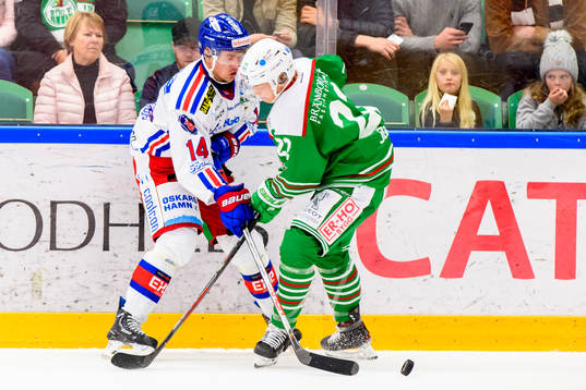 Oskarshamns  Pontus Netterberg  och Rögles Samuel Jonsson