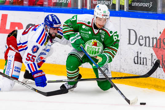 Rögles Leon Bristedt Oskarshamns Johan Alm   och