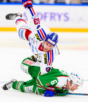 Oskarshamns Robin Söderqvist  och Leon Bristedt