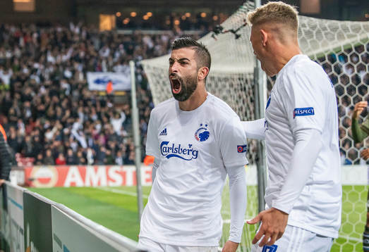 Michael Santos (18), FC København and Viktor Fischer (7),