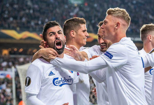 Michael Santos (18), FC København and Viktor Fischer (7),