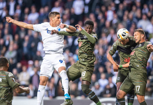 Pieros Sotiriou (9), FC København and Guy Eloge Koffi Yao