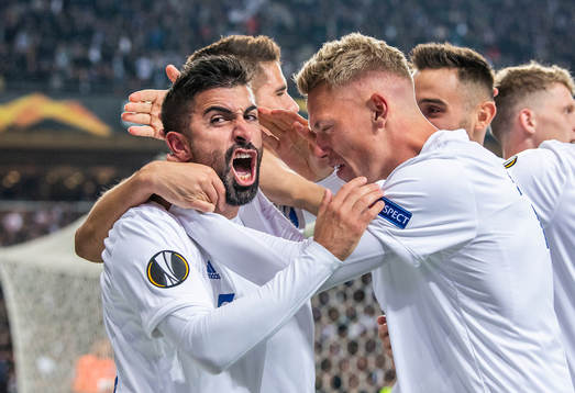 Michael Santos (18), FC København and Viktor Fischer (7),