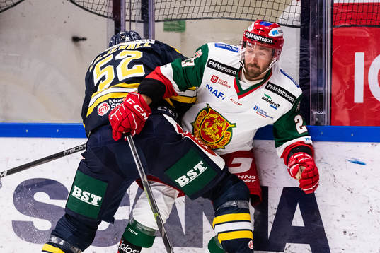 Södertäljes Christoffer Liljewall och Moras Tomas Skogs