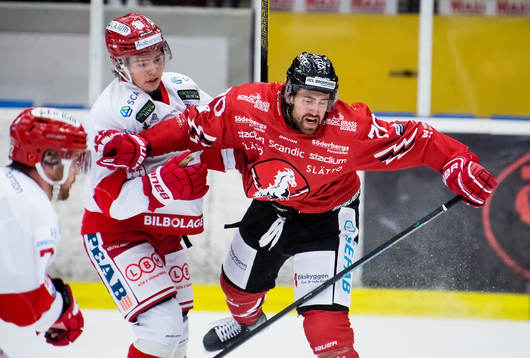 Filip Westerlund i Timrå och Rikard Olsen