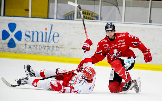 Timrås Albin Lundin och Vita Hästens Simon Fernholm