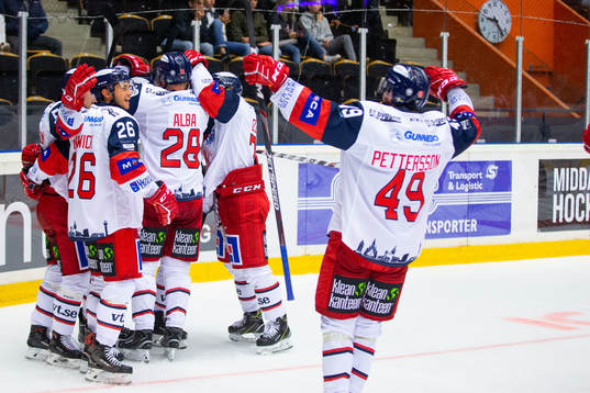 Västerviks Darren Nowick,  Marcus Ersson, Emil Alba och