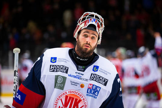 Västerviks målvakt Adam Vay