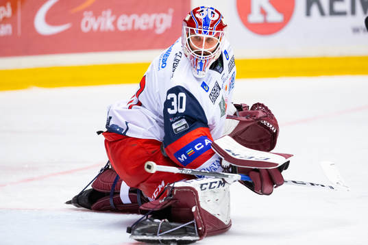 Västerviks målvakt Adam Vay
