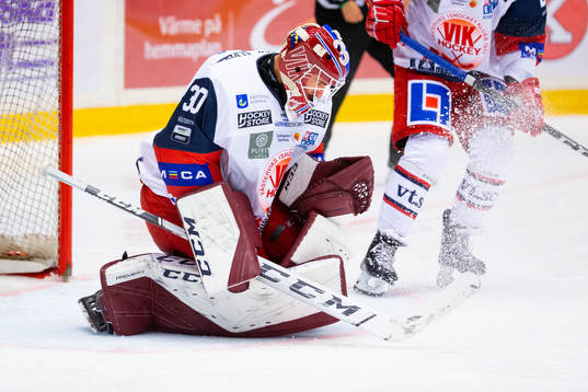 Västerviks målvakt Adam Vay