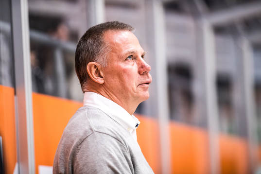 Karlskronas tränare Mats Lusth deppar