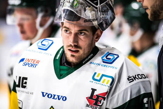 Björklövens målvakt Mattias Pettersson
